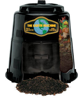Earth Machine Backyard Compost Bin – Includes our exclusive “Rottwheeler” educational guide wheel. (Retail Value $100.00 - $50 for Manchester residents)