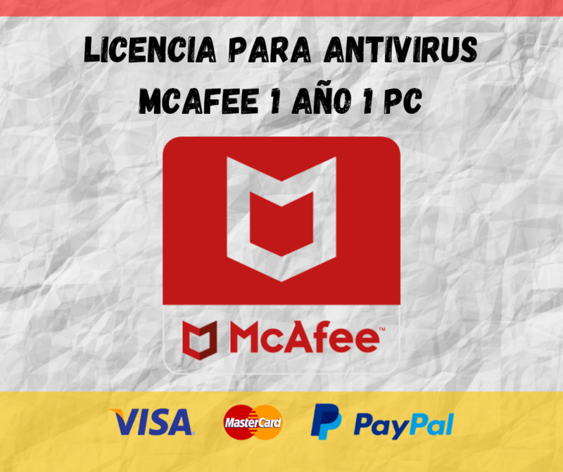 LICENCIA ANTIVIRUS MCAFEE