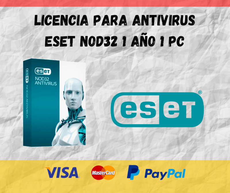 ANTIVIRUS NOD32 PARA 1 COMPUTADORA