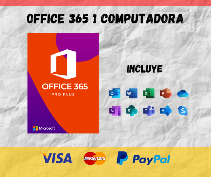 OFFICE 365 PARA 1 COMPUTADORA