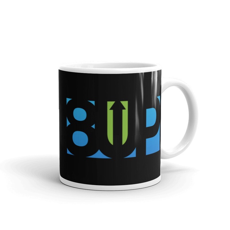 8UP glossy mug dark