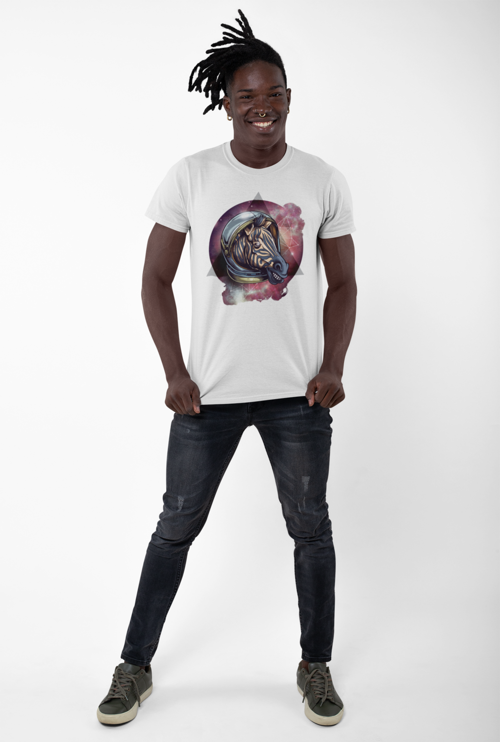 Cosmic Zebra Men's T-shirt