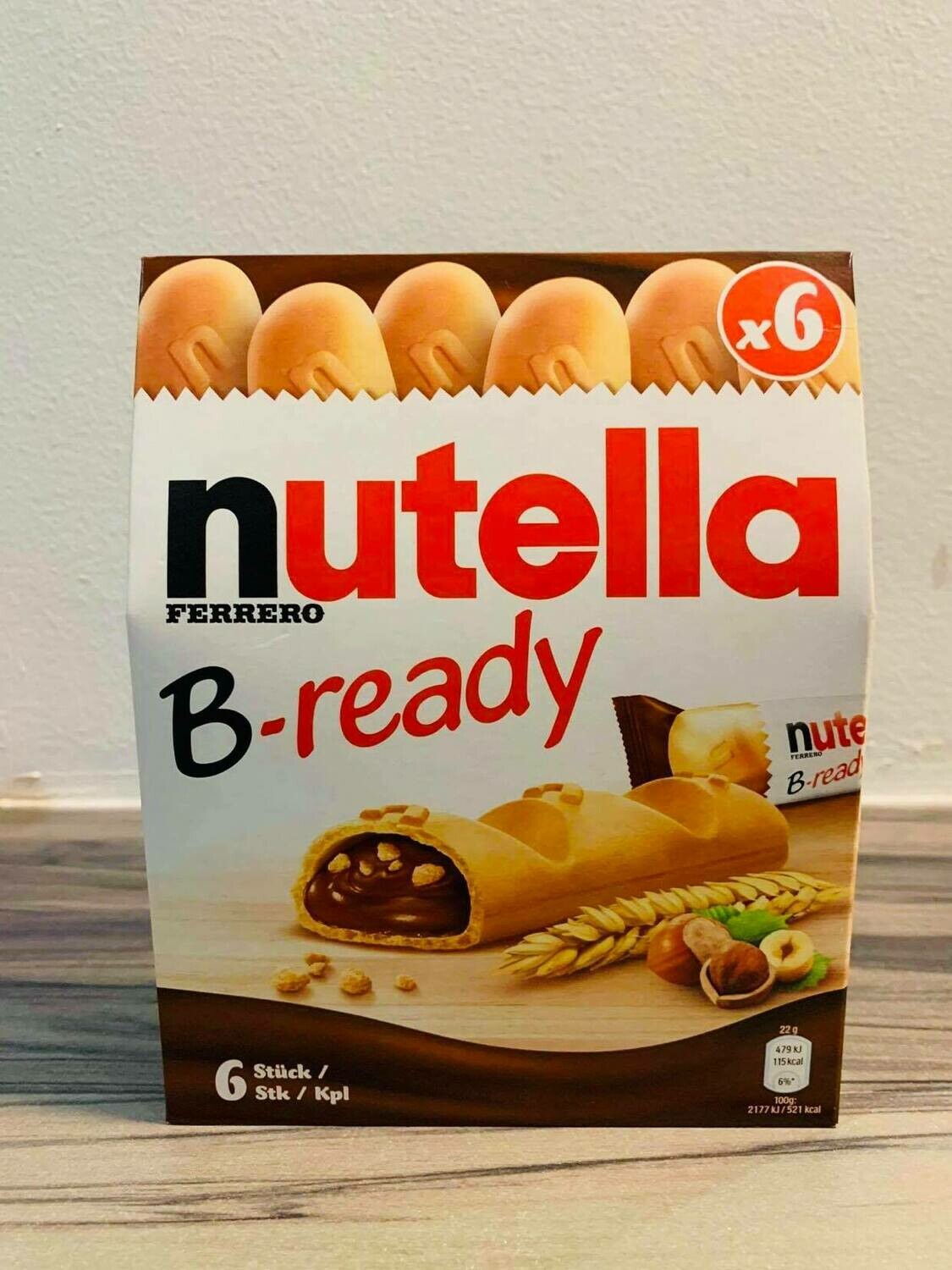 Nutella B-ready Ferrero Biscuits Filled x 6