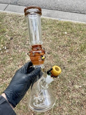 Empire Glassworks Honey Drip Beaker