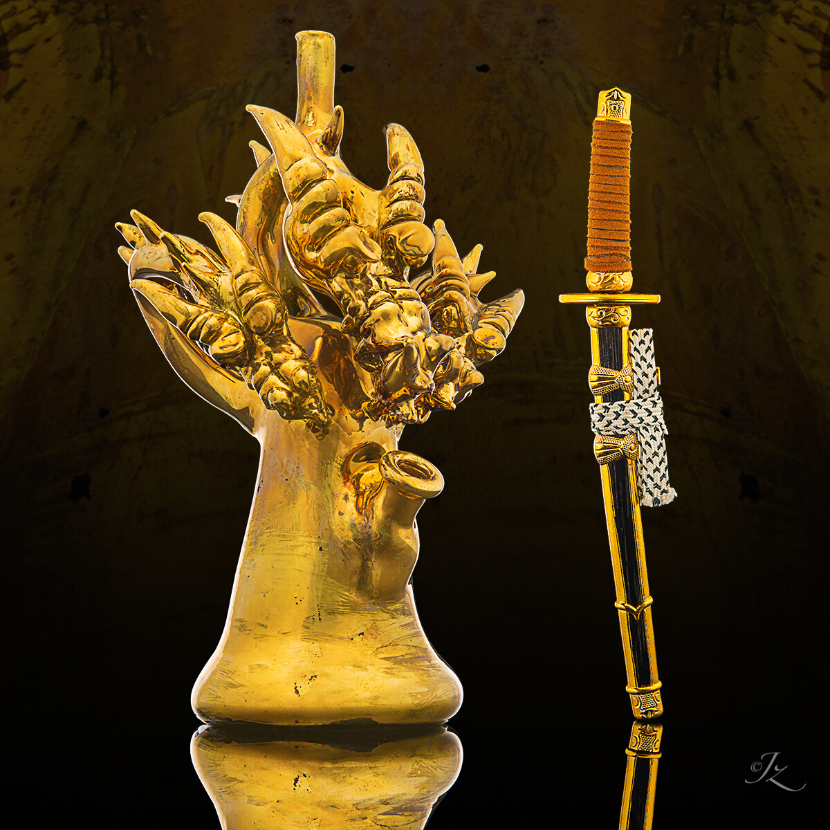 Tony Kazy Golden Hydra Dragon