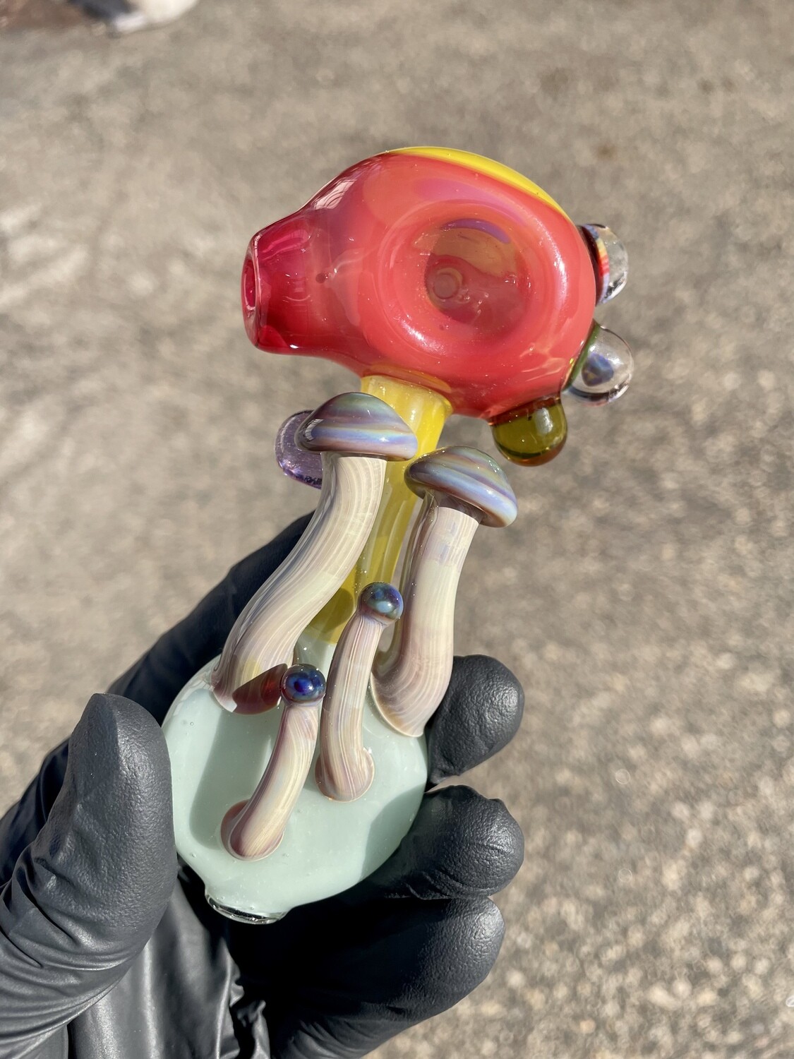 Nic Ric Glass Mushroom Pipe