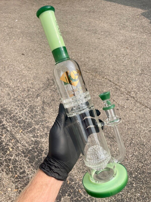 Diamond Glass Globe Into Brick Stack Perc