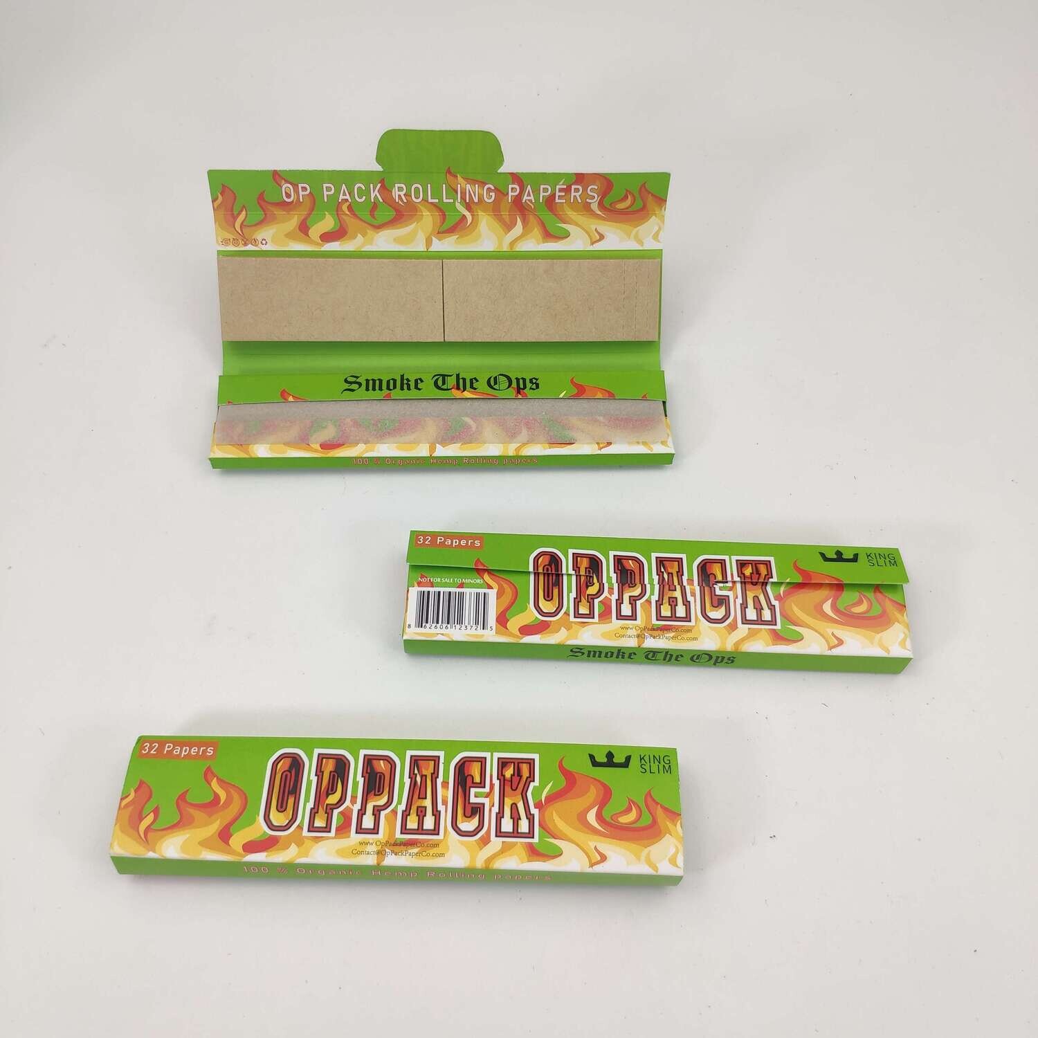 Oppack King Slim Rolling Papers with Filters Booklet