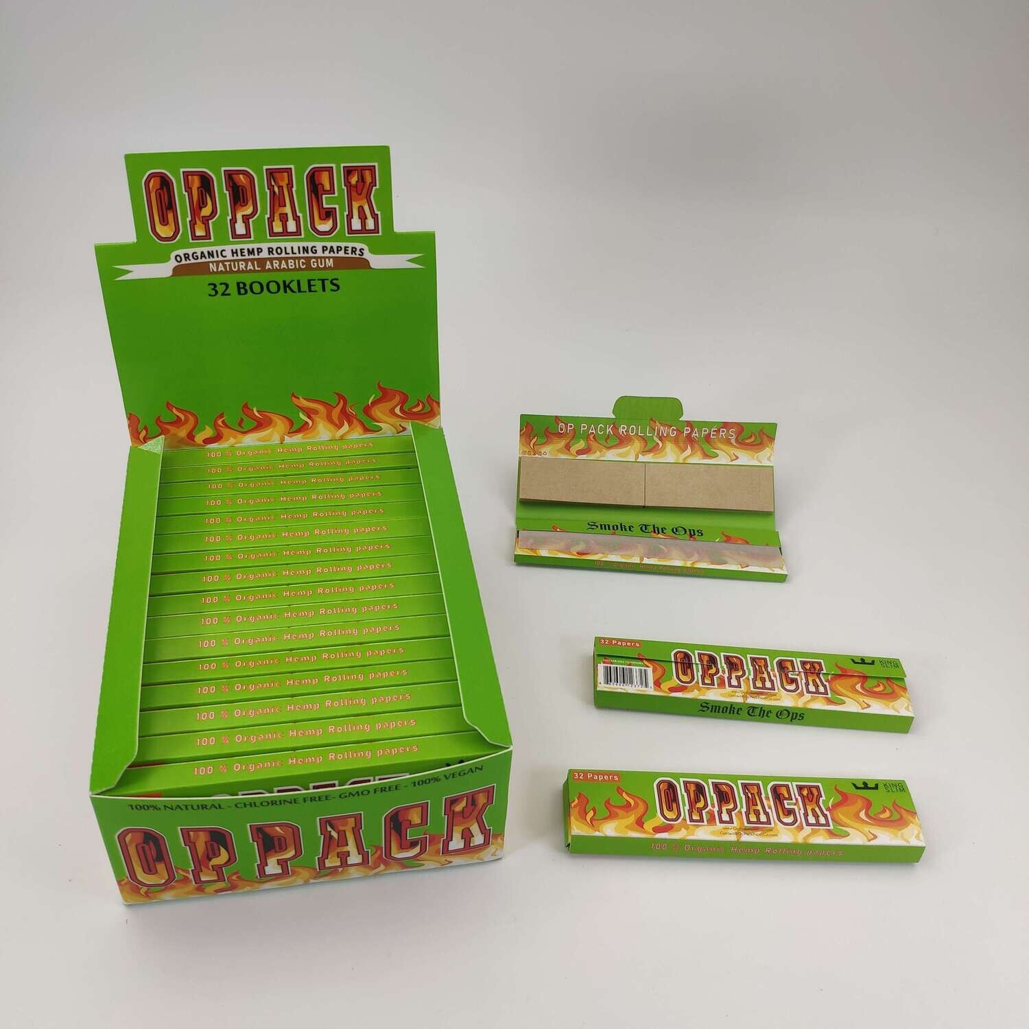 Oppack King Slim Rolling Paper Display Box (32 Booklets)