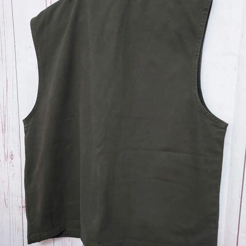 BRAVE SOUL AMMUNITION GILET  KHAKI SIZE LARGE