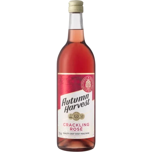 Autumn Harvest Crackling Crisp Perlé Rosé Wine Bottle 750ml