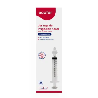 ACOFAR JERINGA DE IRRIGACION NASAL 2 UNIDADES 10 ML PUNTA B