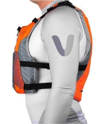 Vaikobi V3 OCEAN RACING PFD- FLURO ORANGE- GREY