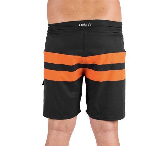 VAIKOBI PADDLE BOARD SHORTS- BLACK/ ORANGE
