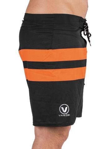 VAIKOBI PADDLE BOARD SHORTS- BLACK/ ORANGE