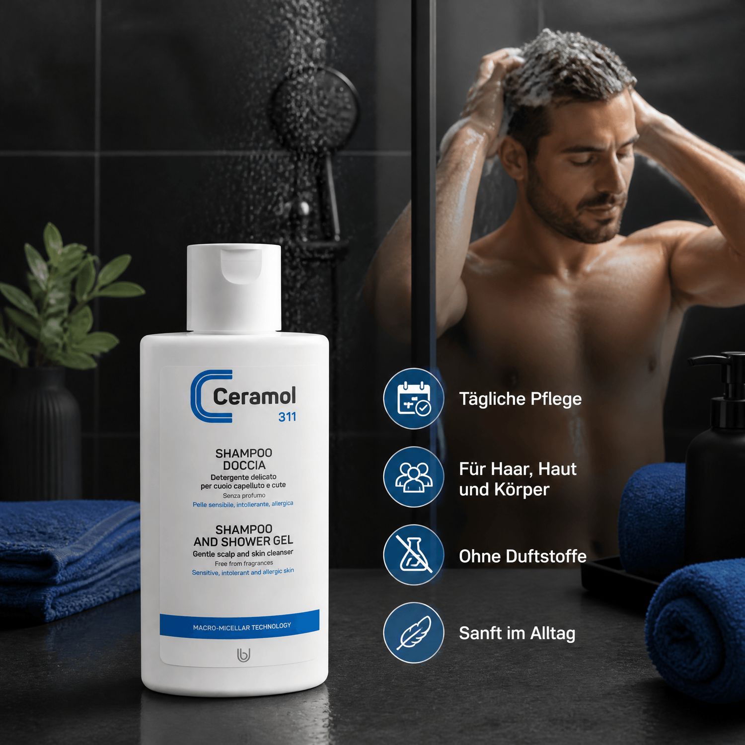 Ceramol Dusch-Shampoo 311 200ml