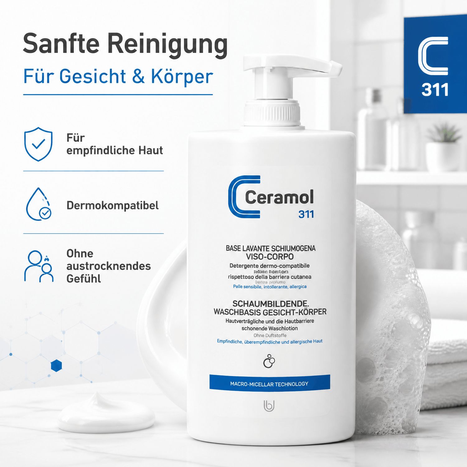Ceramol Schaumbildende Waschbasis 400ml