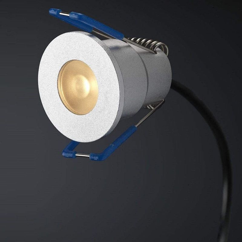 Ledspot zilver vlak Warm Wit