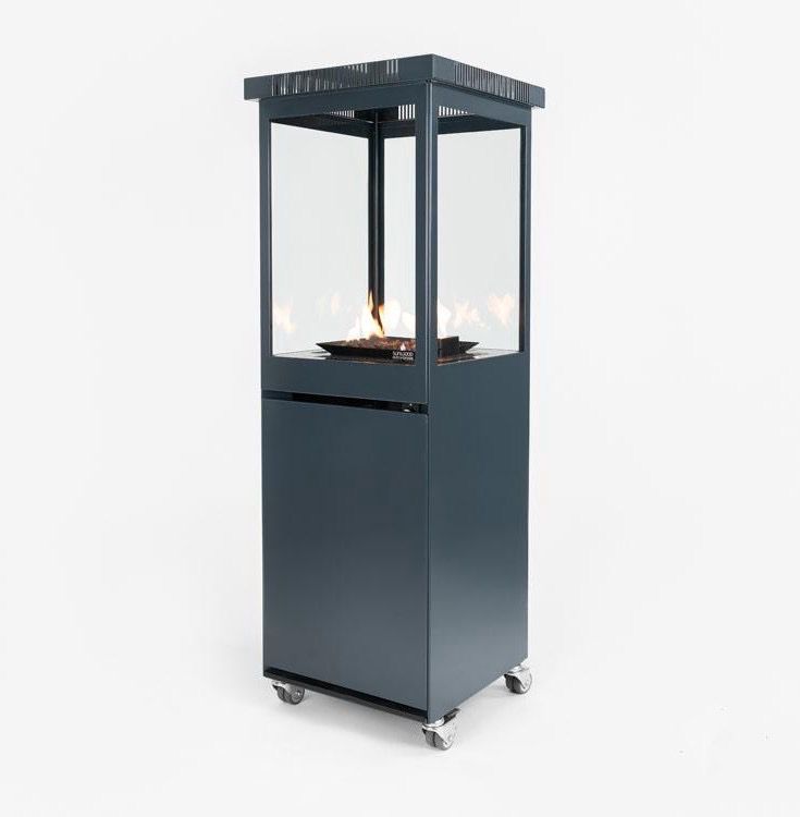 Terrasverwarmer op gas donkergrijs
