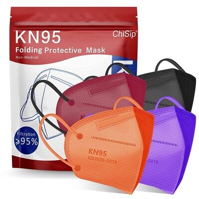 Mascarillas faciales KN95 - colores surtidos