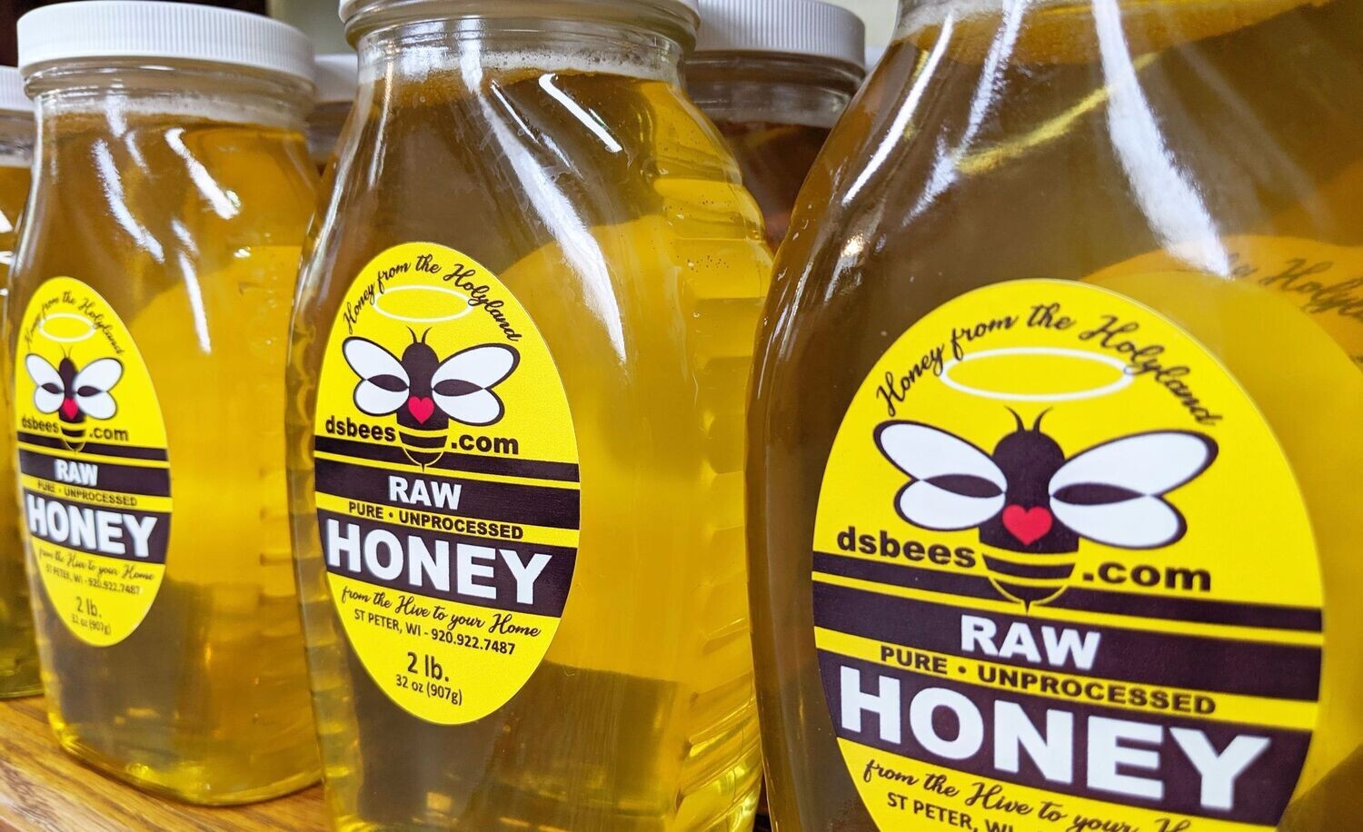 Raw, Unprocessed, Wisconsin Honey