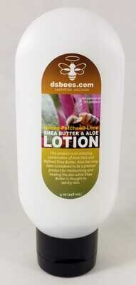 Shea Butter &amp; Aloe Lotion - HONEY PATCHOULI LIME