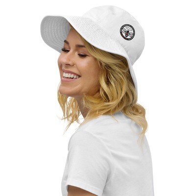 Wide brim bucket hat
