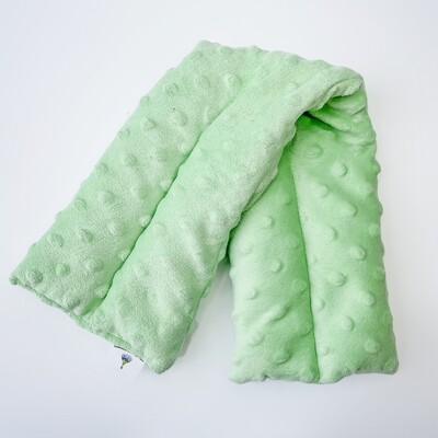 Hot/Cold Aromatherapy Lavender Wrap |  Light Lime Green Minkie Fabric