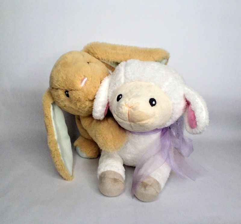Lavender-Filled Easter Lamb Plush - Handcrafted &amp; Calming