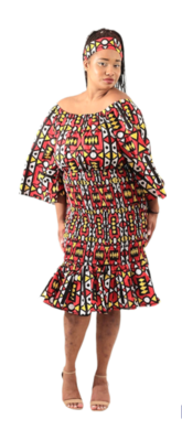 Uganda Tea Plus Size BodyCon Dress