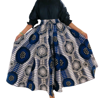 Lady Wears The Blues Long Maxi Skirt