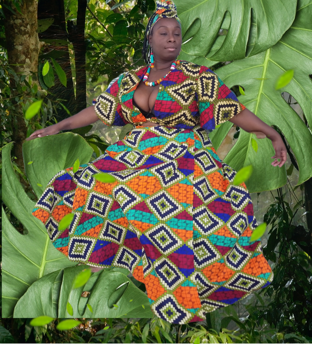 Africana Wrap Skirt