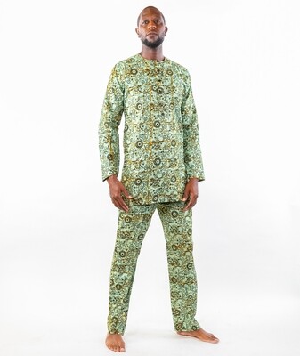 Mint Condition - African Print Mens 2pc Pants Set 