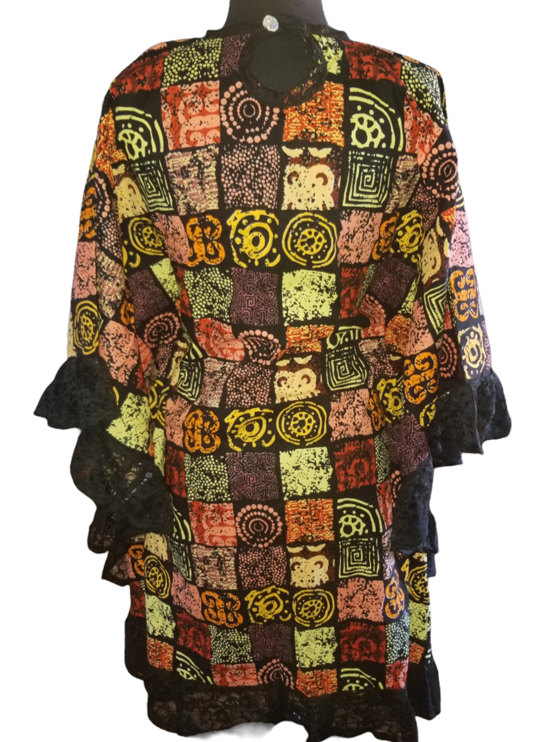 Morocco Lace Bat Wing Dress