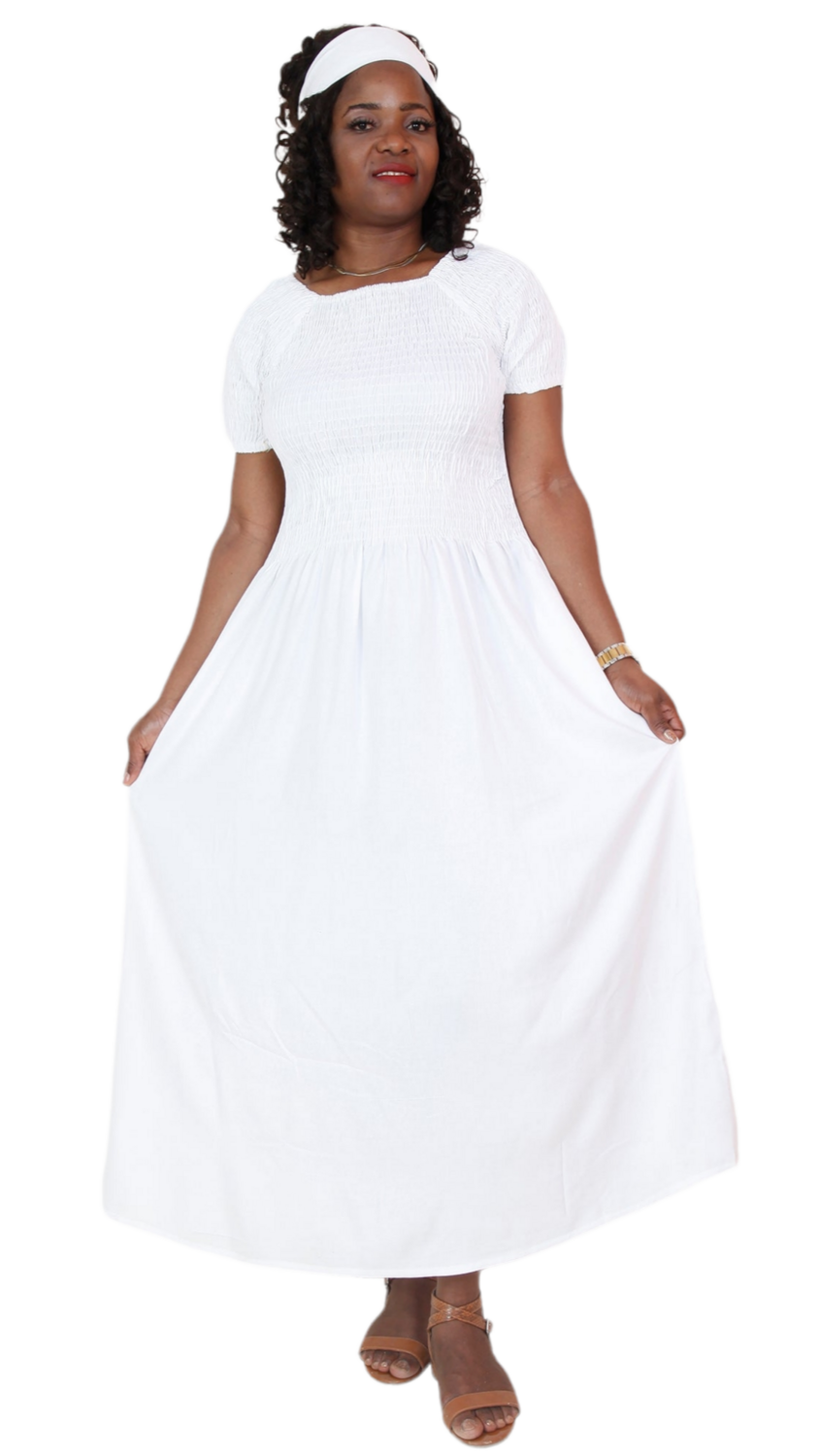 White Simple Sunday Maxi Dress