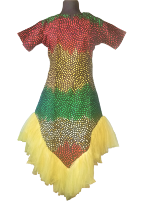 Home For The Holiday's African Print Tulle Dress