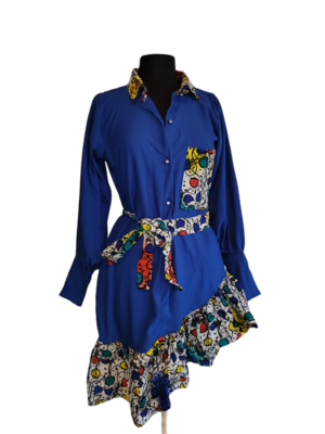 Life of the Party Blue Swing Dress