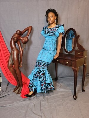 Avatar African Print M. Jewell Dress 