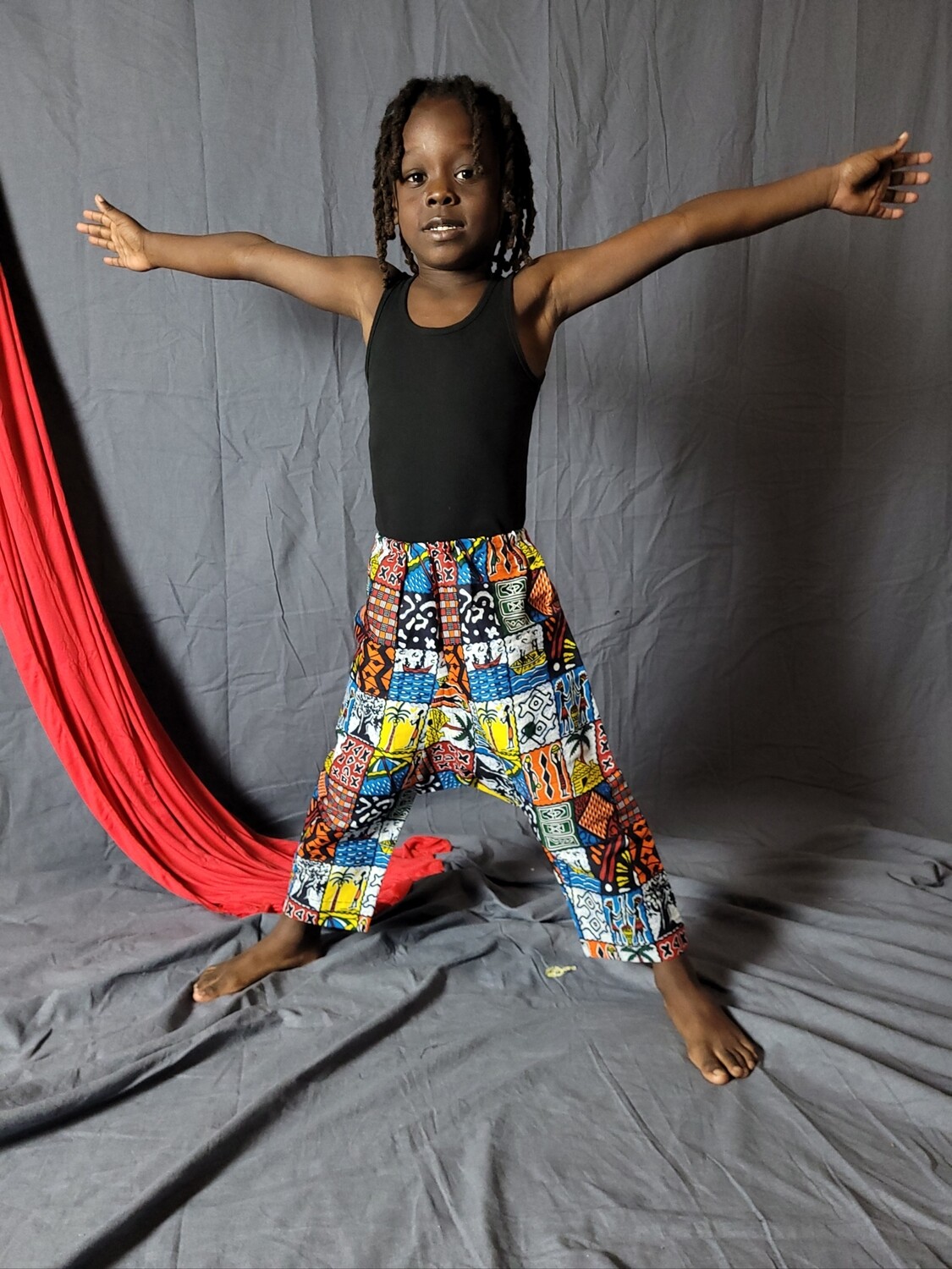 African print harem clearance pants