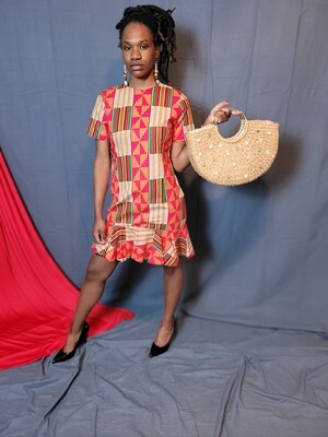 Kente In the Mix African Print Dress 