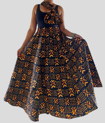 Star Anise - African Print Skirt
