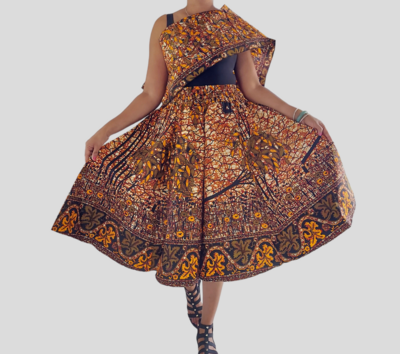 Changes African Print Skirt
