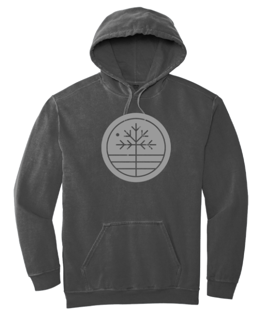 Garment-Dyed Hooded Sweatshirt - Pepper