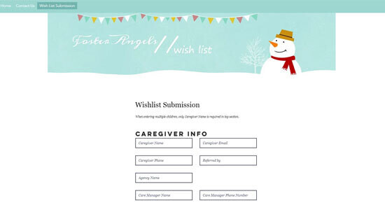 Foster Angels Wish List