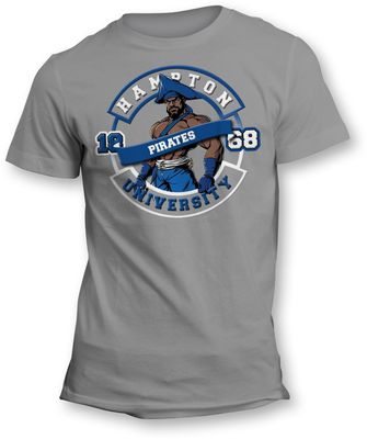 Hampton University Mighty Pirate T-Shirt &amp; Long Sleeve