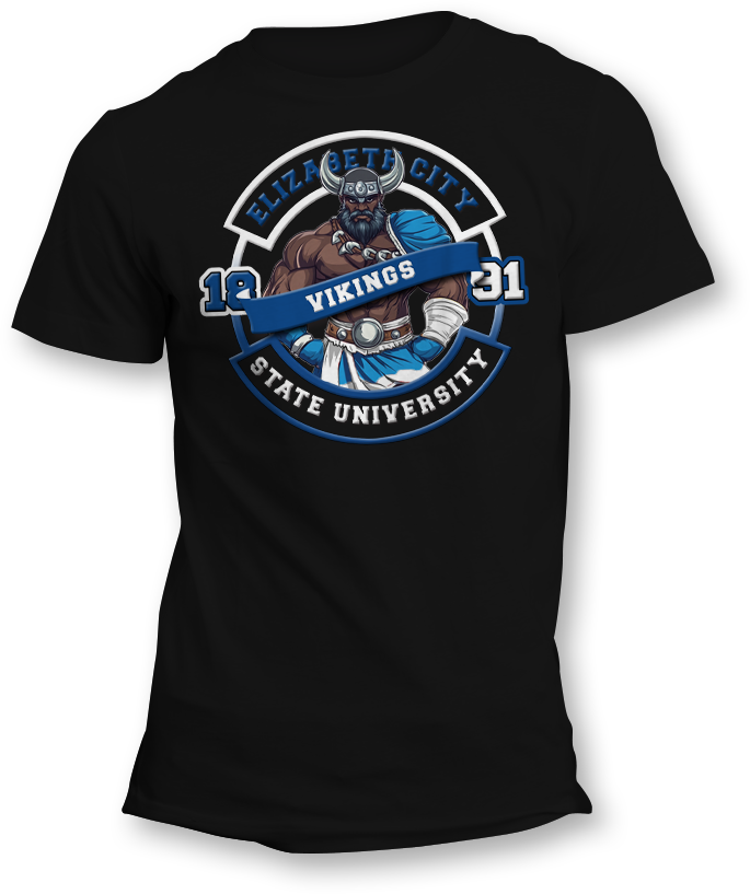 ECSU Mighty Viking T-Shirt &amp; Long Sleeve