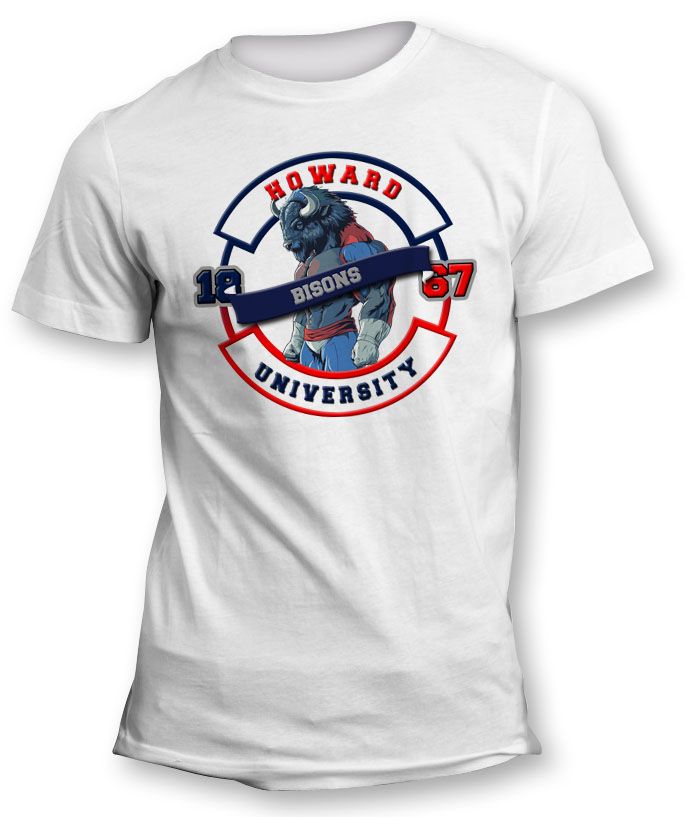 Howard University Mighty Bisons T-Shirt &amp; Long Sleeve