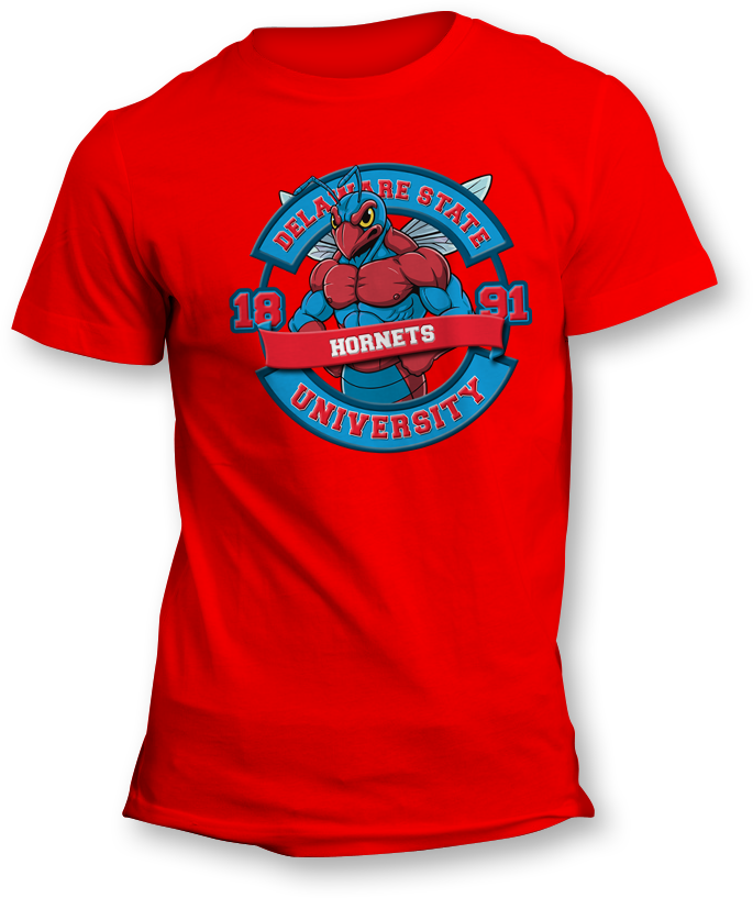 Delaware State Mighty Hornets T-shirt &amp; Long Sleeve