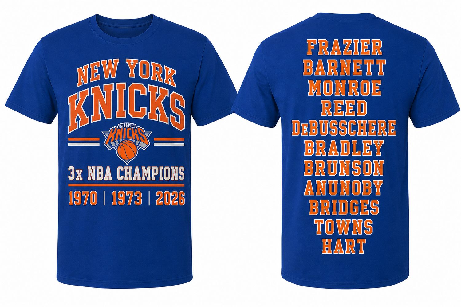 NY KNICKS - 3x NBA CHAMPIONS