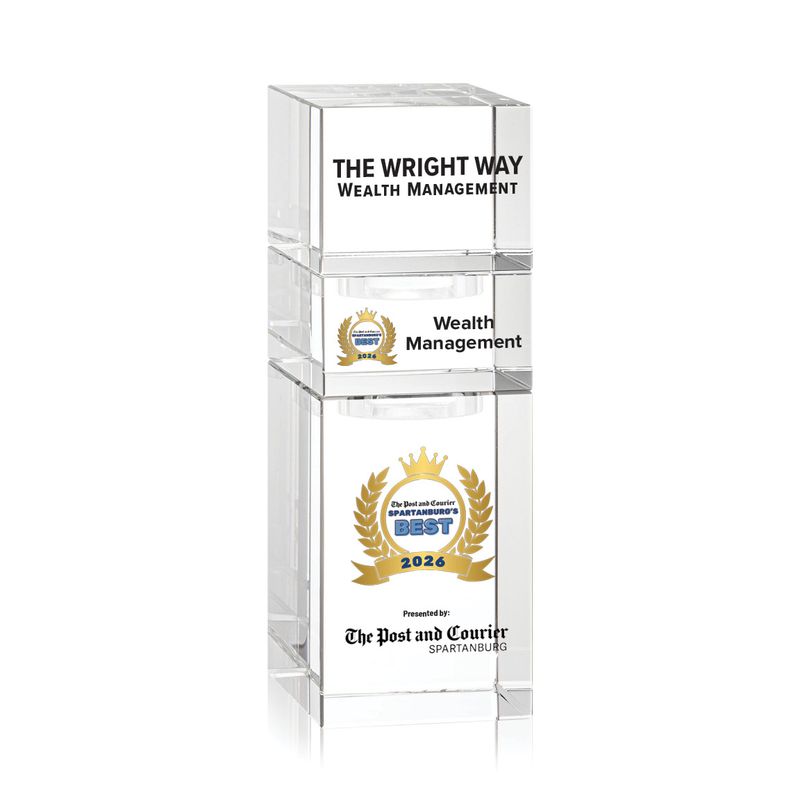 Crystal Winner's Award - Stackable Tower